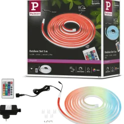 LED-valonauha ulkokäyttöön Paulmann SimpLED, 5m, IP65, 30W, 36lm/m, 72LEDs/m, RGB