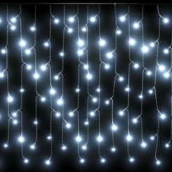 LED-valonauhaverho jääpuikot 10 m 400 LEDiä värikäs 8 toimintoa
