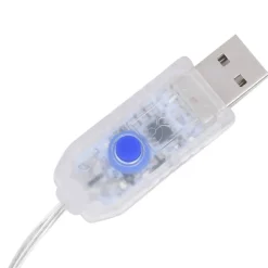 LED-valonauhaverho keijuvalot 3x3m 300xLED sininen 8 toimintoa