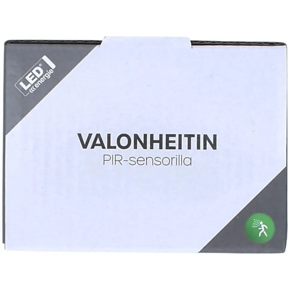 LED-valonheitin LED Energie 10 W 12 V 800 lm 4000 K IP43 0,8 m kumikaapeli PIR-sensori