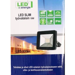 LED-valonheitin Led Energie Slim, 10W, 1000lm, 4500K, IP44