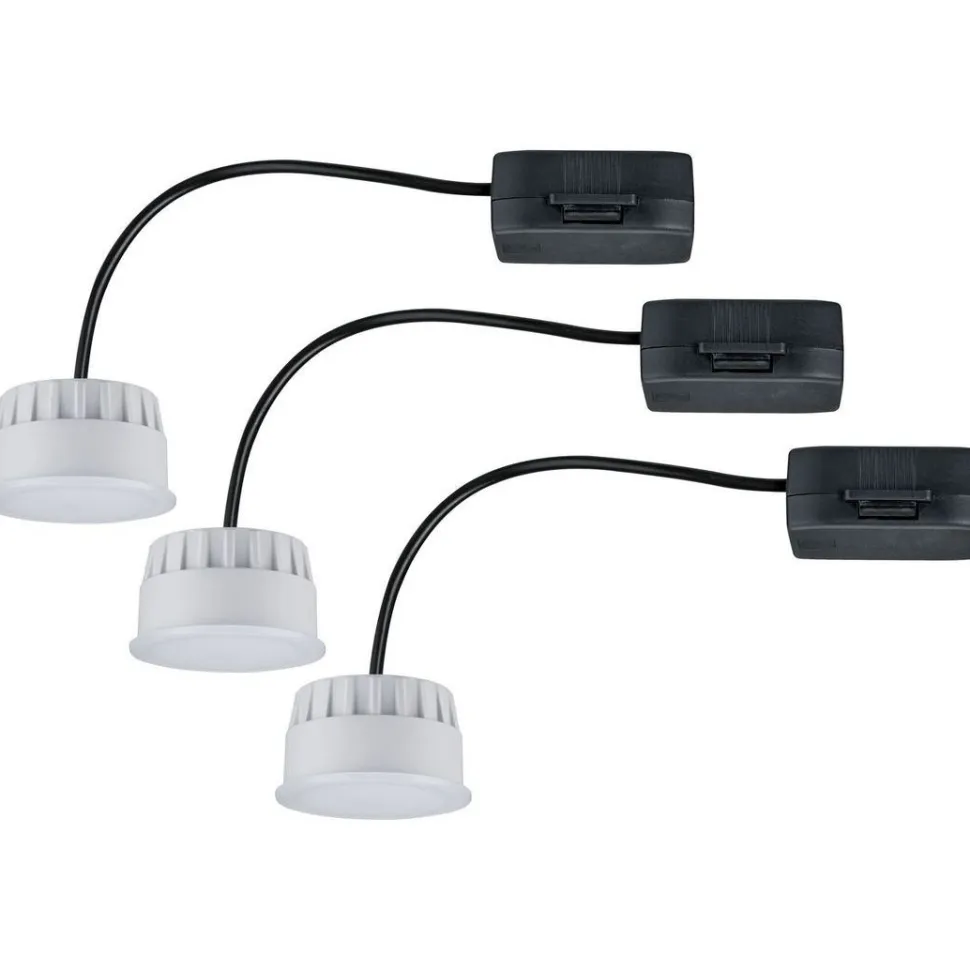 LED-valonlähde Choose-valaisimiin Paulmann, 3kpl, Ø50mm, 6W, 470lm, 2700K, himmennettävä, satiini