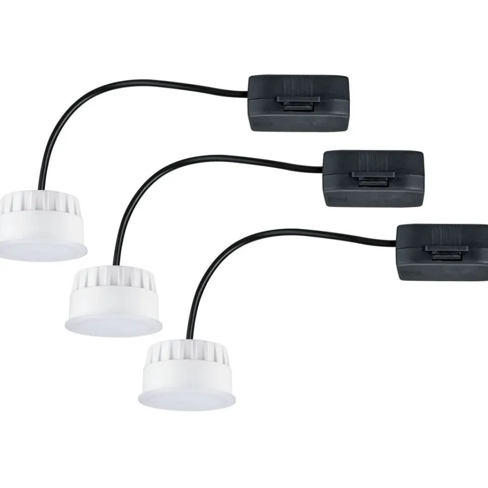 LED-valonlähde Choose-valaisimiin Paulmann, 3kpl, Ø50mm, 6W, 470lm, 2700K, satiini
