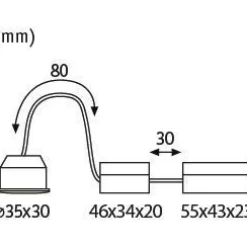 LED-valonlähde Nova Mini Plus -valaisimiin Paulmann, Ø35mm, 4.2W, 300lm, 2700K, himmennettävä, kirkas