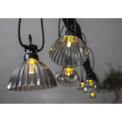 LED-valosarja Star Trading Circus Shade 12-osainen 495cm harmaa