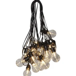 LED-valosarja Star Trading Selecta, 10-osainen 7.2m, musta/kirkas