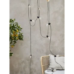 LED-valosarja Star Trading Selecta, 10-osainen 7.2m, musta/kirkas