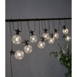 LED-valosarja Star Trading Circus Comb, 10-osainen, 4.5m, musta/kirkas