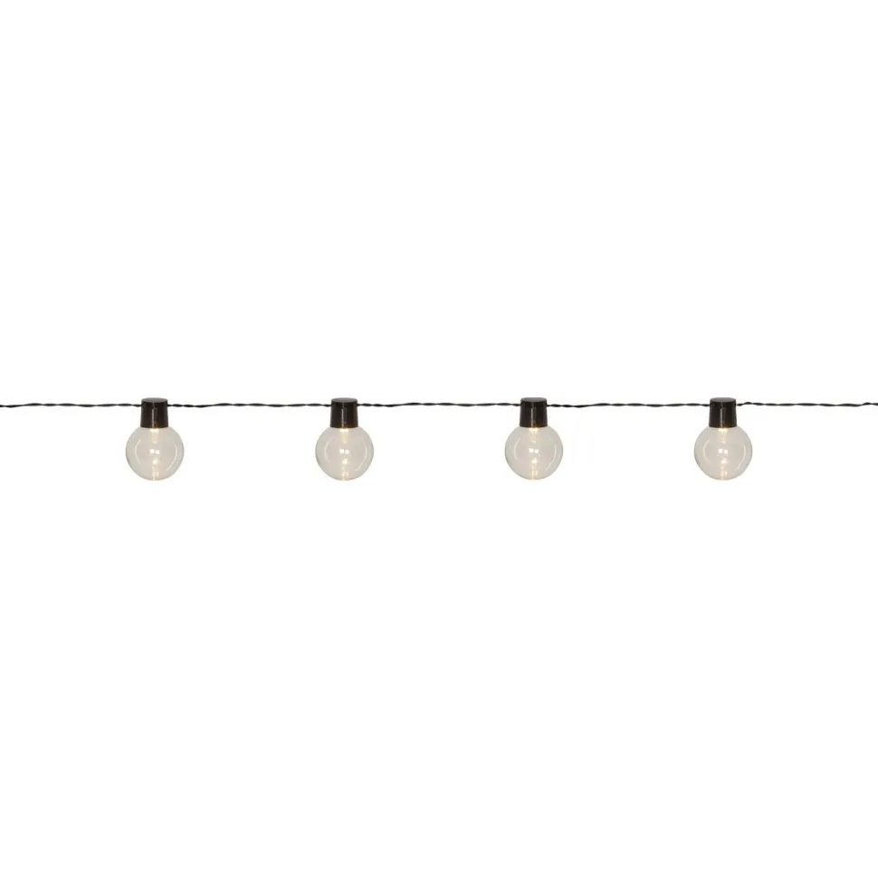 LED-valosarja Star Trading Partaj, 10-osainen, 4.5m, musta/kirkas