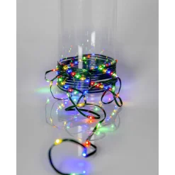 LED-valosarja Star Trading Dew Drop Micro, 15m, vihreä/RGB