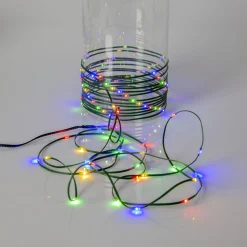 LED-valosarja Star Trading Dew Drop Micro, 7.2m, vihreä/RGB