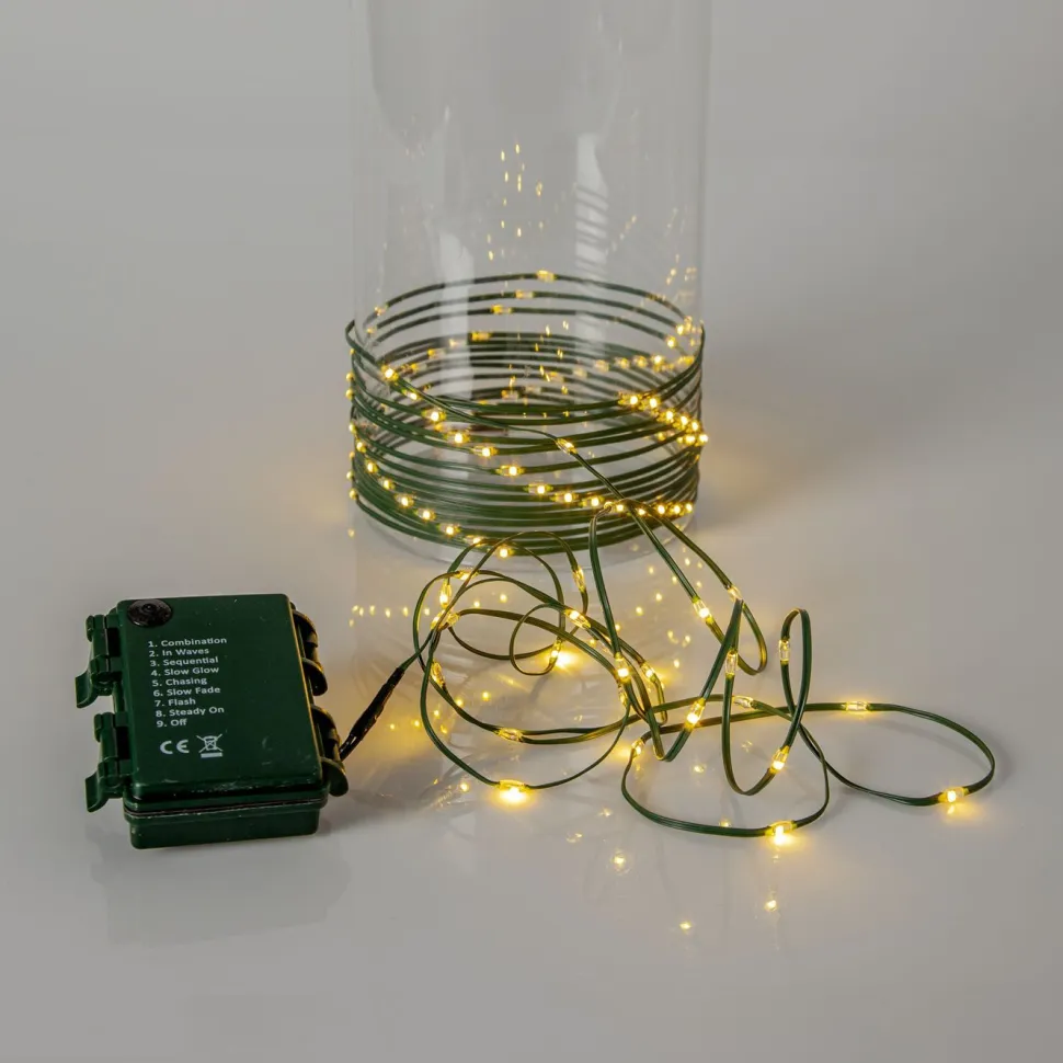 LED-valosarja Star Trading Dew Drop Micro, efektit, 7.2m, kirkas