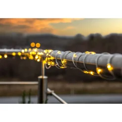 LED-valosarja Star Trading Dew Drop Micro, 15m, vihreä