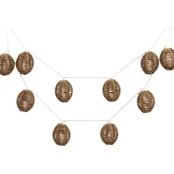 LED-valosarja House Nordic Carlisle, 180cm, IP44, paristokäyttöinen, ruskea