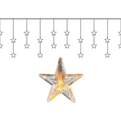 LED-valoverho Star Trading Star Curtain 180x40cm, läpinäkyvä