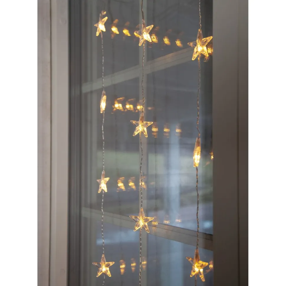 LED-valoverho Star Trading Star Curtain 180x40cm, läpinäkyvä