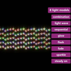 LED-valoverho tähtikeijuvalot 500 LEDiä värikäs