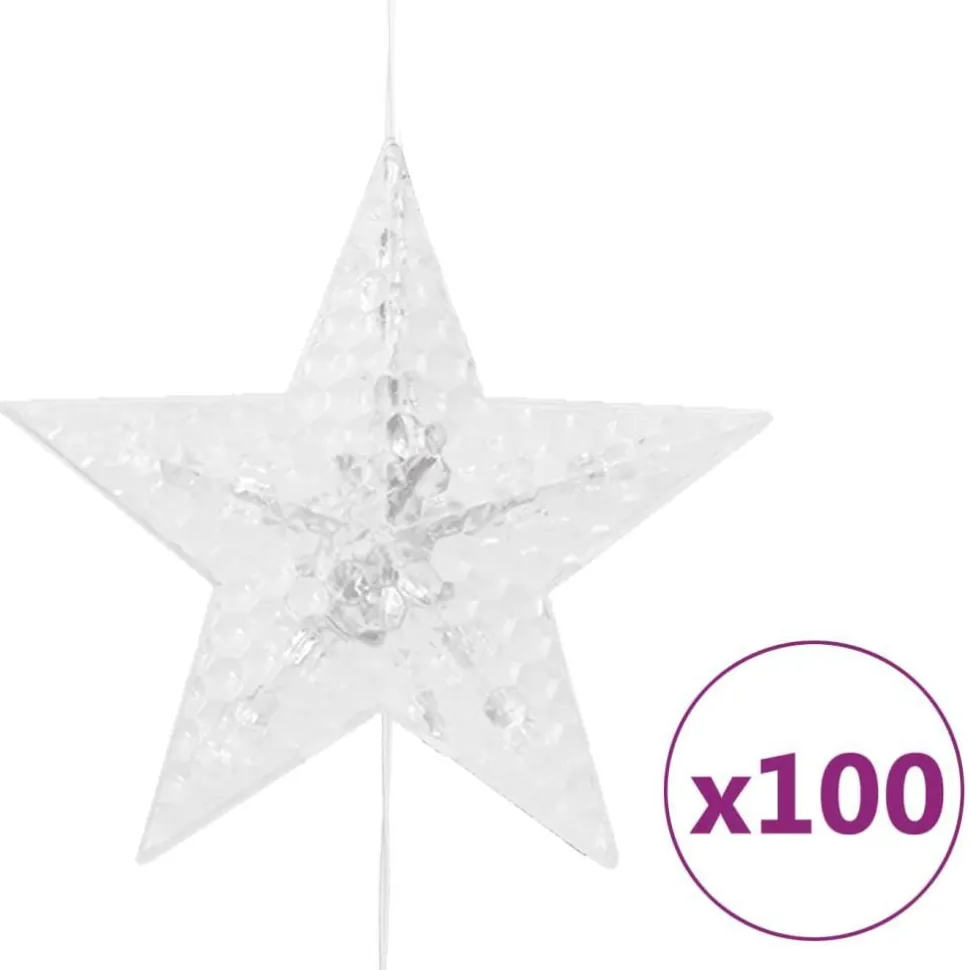 LED-valoverho tähtikeijuvalot 500 LEDiä värikäs