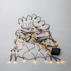 LED-valoverkko Star Trading Akku, 80-osainen, 150x80cm, musta