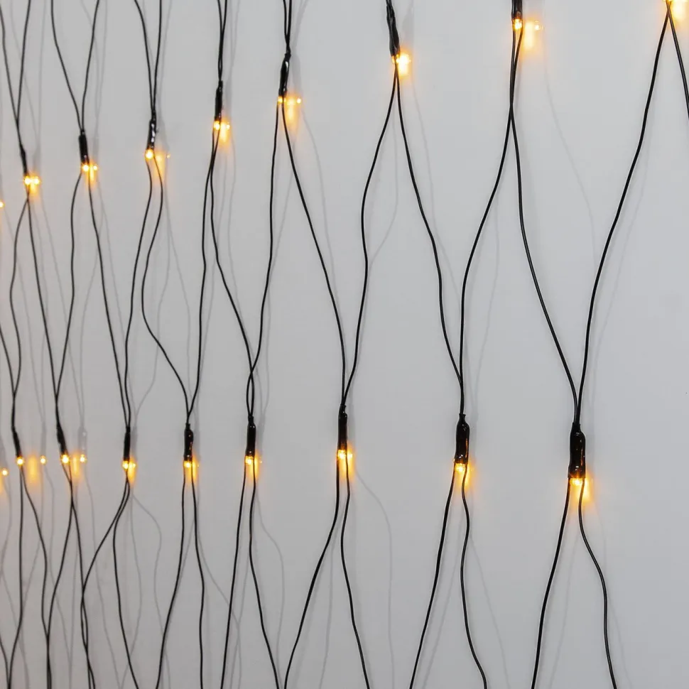 LED-valoverkko Star Trading Golden Warm White 160 valoa 2x2 m