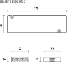LED-virtalähde Limente LED28030 24 V 30 W