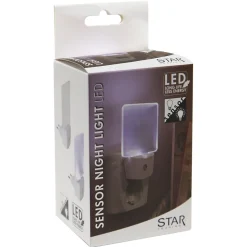 LED-yölamppu 357-11 75x63x114 mm 0,5W huurre pistotulpalla + hämäräkytkimellä