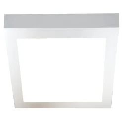 LED-yleisvalaisin Airam Kubo II 225, 15W/830, 225x225x42mm, himmennettävä, IP20, valkoinen/opaali