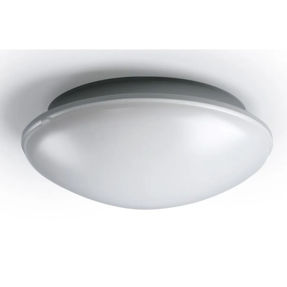 LED-yleisvalaisin Ensto AVR254 11W/830 Ø254x90 mm IP54 vaaleanharmaa