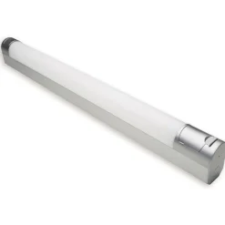 LED-yleisvalaisin Ensto Jono AVR66 IP44 721 mm 10W/830 alumiini pistorasialla ja kytkimellä
