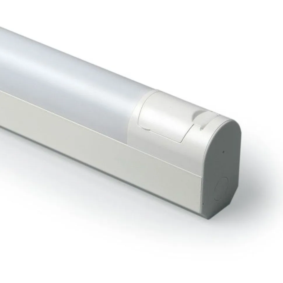 LED-yleisvalaisin Ensto Jono AVR66 IP44 1021 mm 15W/830 pistorasialla ja kytkimellä