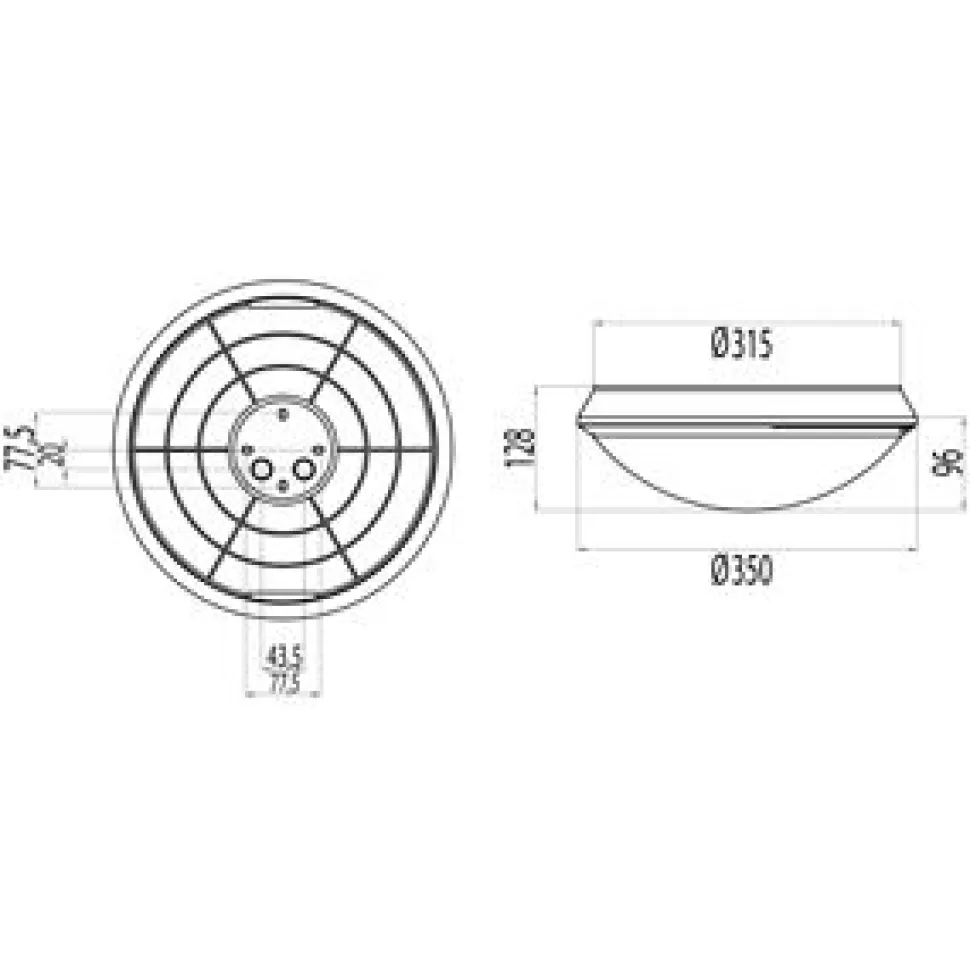 LED-yleisvalaisin Titan AT100LED IP44 18W/840