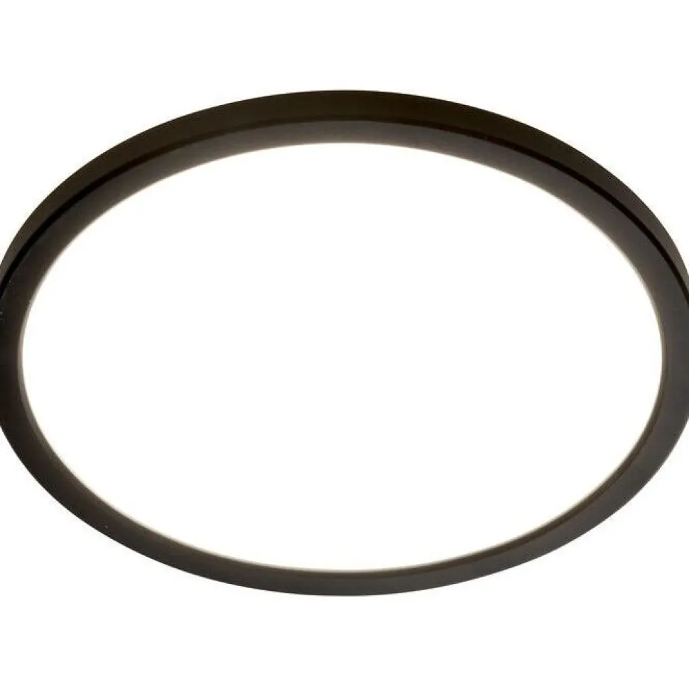 LED-yleisvalo Airam Alos 240, ø245x28mm IP20 15W/940 1300lm 4000K, kolmiportaisesti himmennettävä, musta