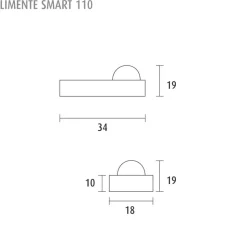 Liiketunnistin Limente Smart 110 PIR valaistuksen ohjain 3 kpl