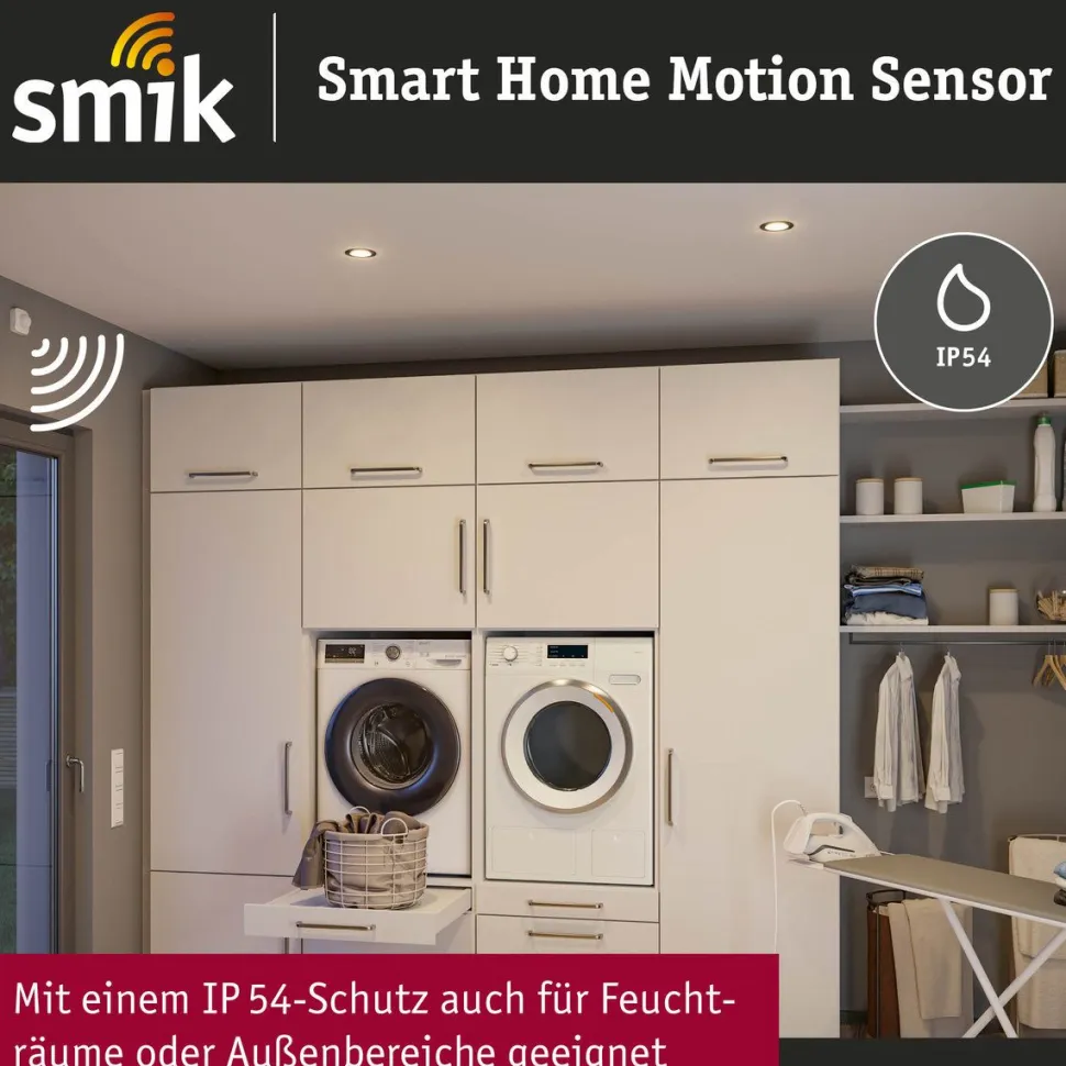 Liiketunnistin Paulmann Sensor Smart Home Zigbee 3.0, valkoinen