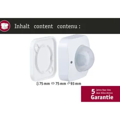 Liiketunnistin Paulmann Sensor Smart Home Zigbee 3.0, valkoinen
