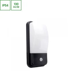 Liiketunnistinvalaisin Spectrum Enigo 20W 4000K IP54 PIR 300x150x86mm musta