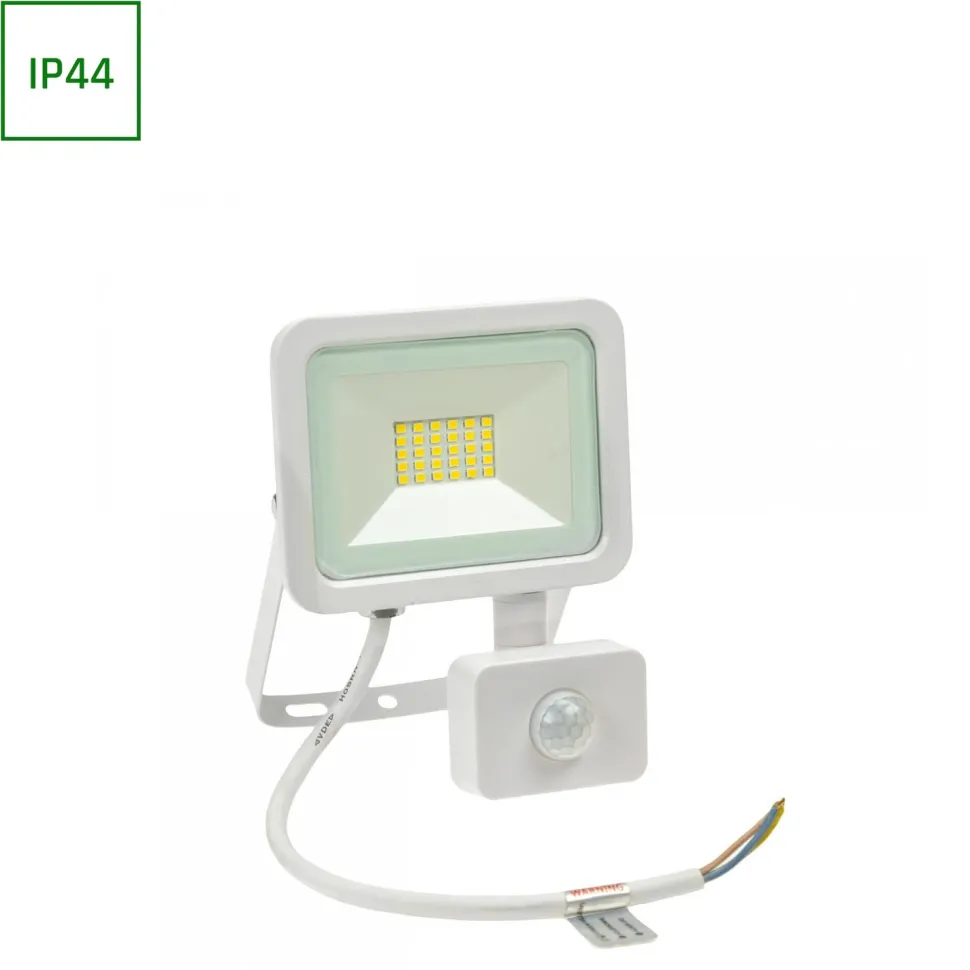 Liiketunnistinvalaisin/valonheitin Spectrum Noctis Lux 2 SMD 20W IP44 3000K 158x121x25mm valkoinen