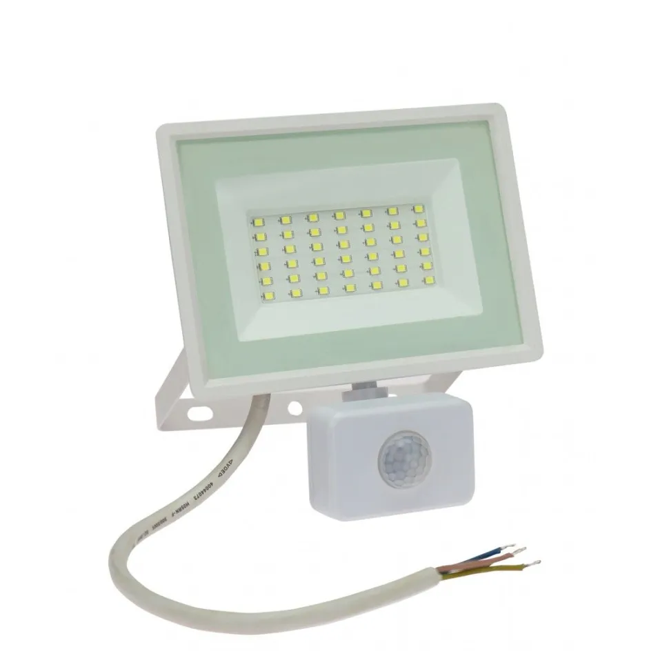 Liiketunnistinvalaisin/valonheitin Spectrum Noctis Lux 3 30W IP44 3000K 150x190x53mm valkoinen