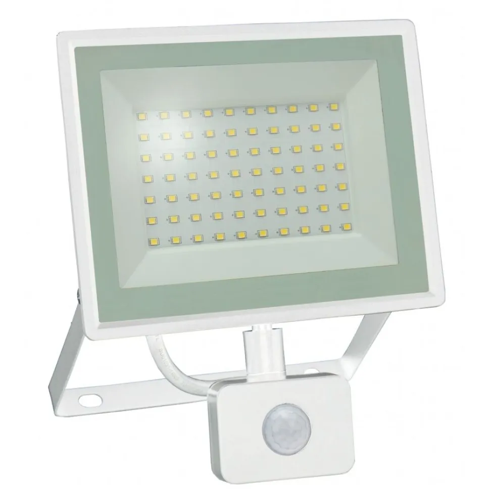 Liiketunnistinvalaisin/valonheitin Spectrum Noctis Lux 3 30W IP44 3000K 150x190x53mm valkoinen