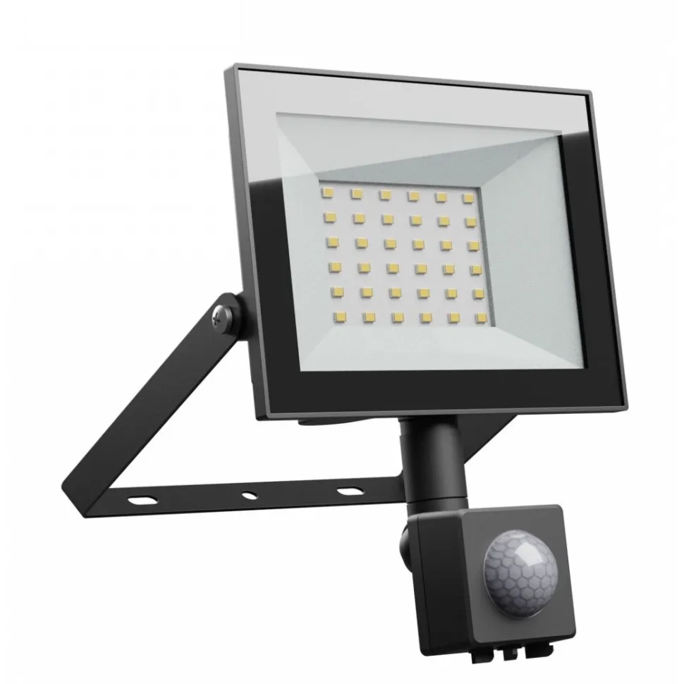 Liiketunnistinvalaisin/valonheitin Spectrum Noctis Lux 4 10W IP44 6000K 94x150x54mm musta