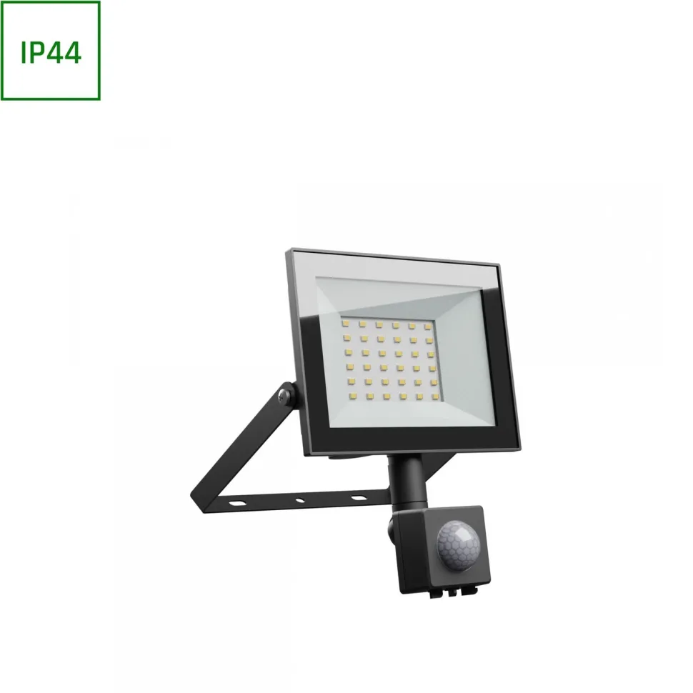 Liiketunnistinvalaisin/valonheitin Spectrum Noctis Lux 4 10W IP44 6000K 94x150x54mm musta