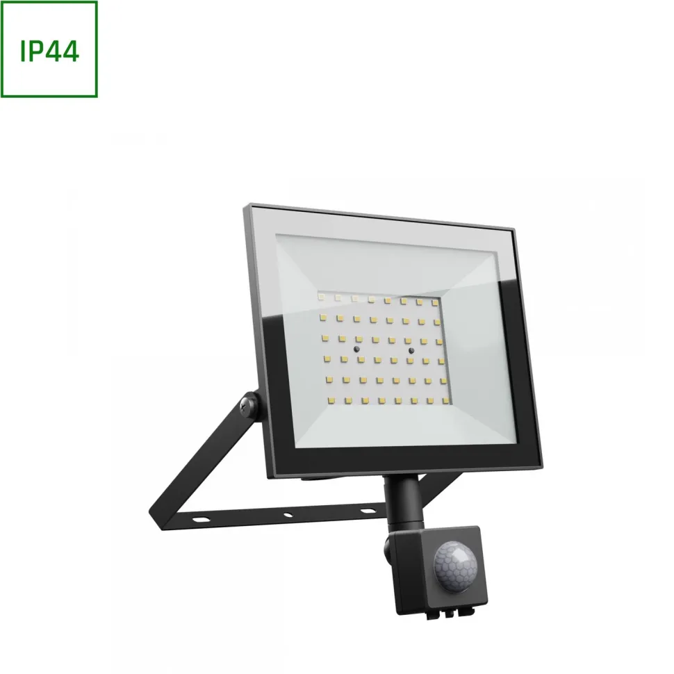 Liiketunnistinvalaisin/valonheitin Spectrum Noctis Lux 4 10W IP44 6000K 94x150x54mm musta