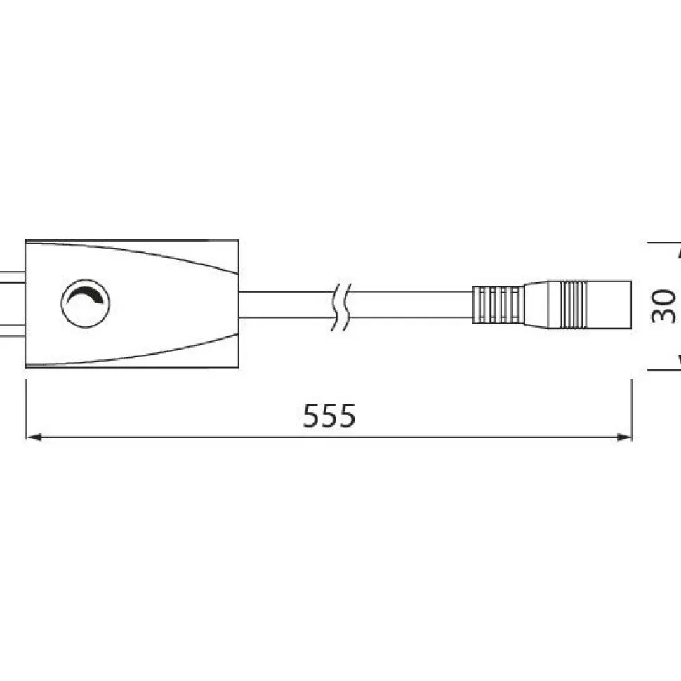Liitosjohto himmentimellä Airam Linear LED -valaisimille 500 mm