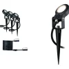 Lisäsarja Paulmann Plug & Shine ulkospoteille IP67 3-osainen musta