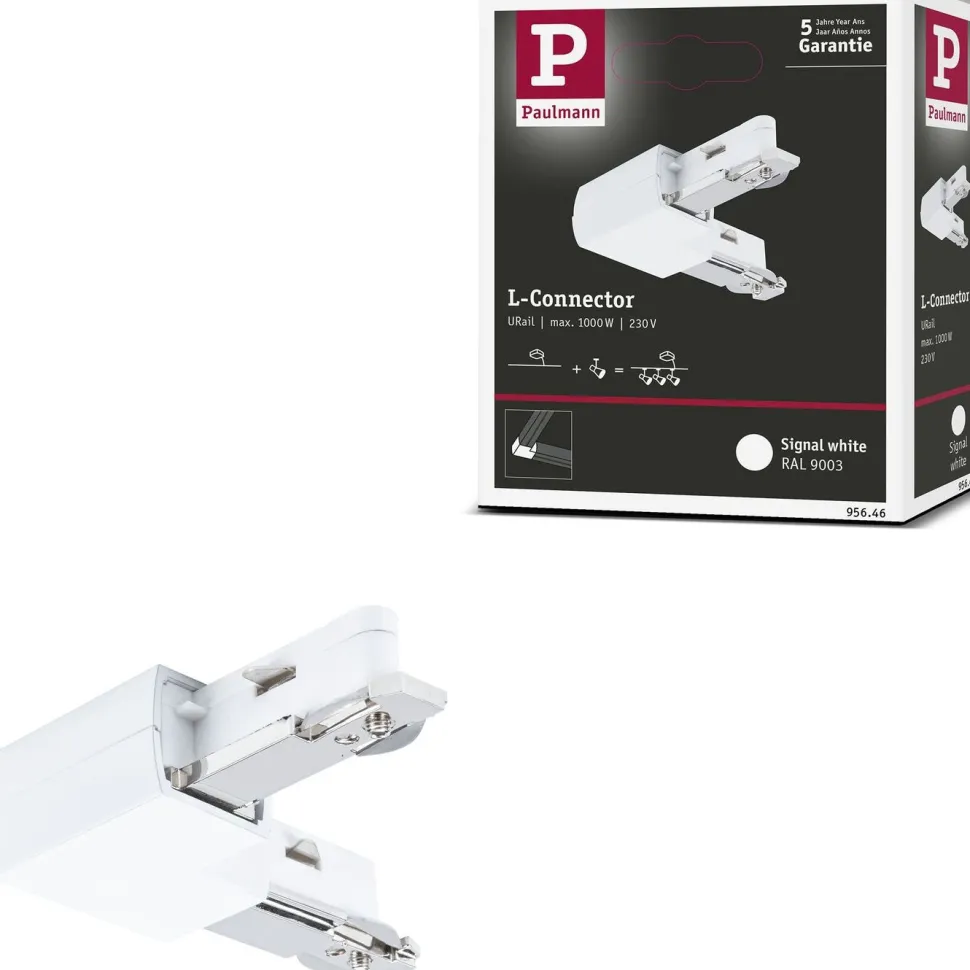 L-liitin Paulmann URail 62x62mm max. 1000W valkoinen