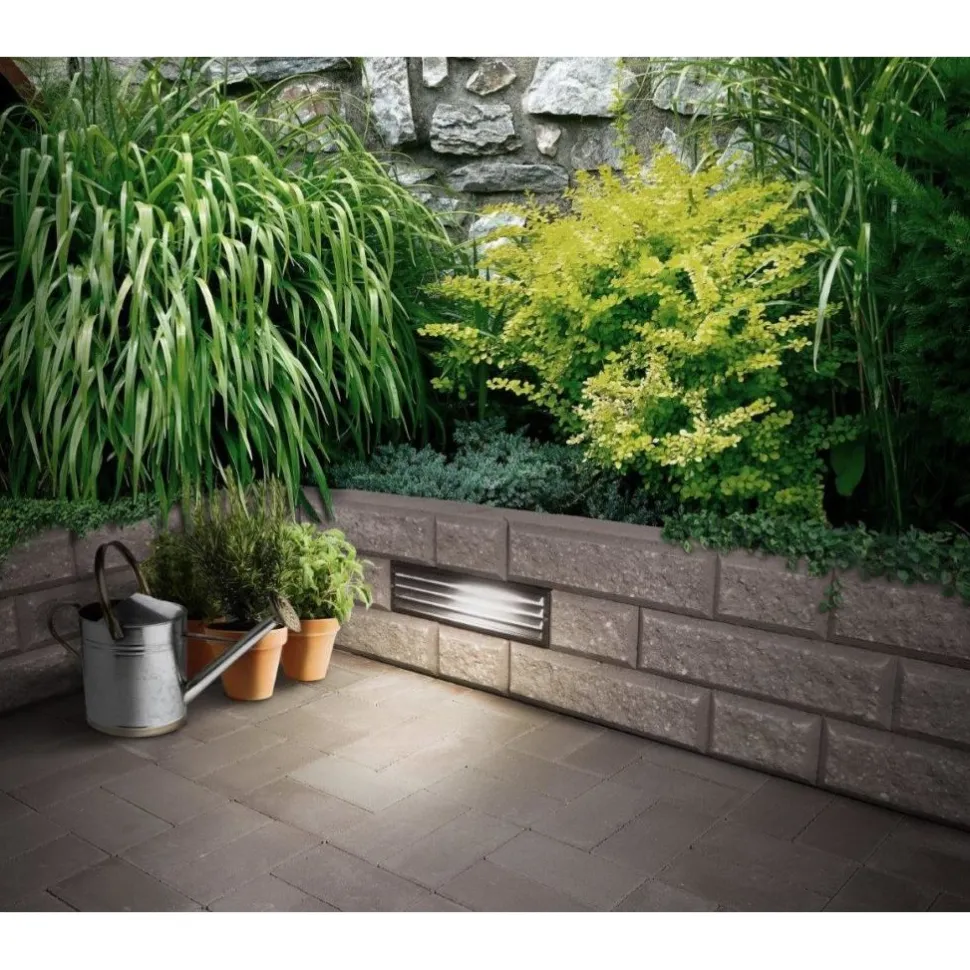 Lohkomuurivalaisin Lakka LED 95x60x385 mm musta