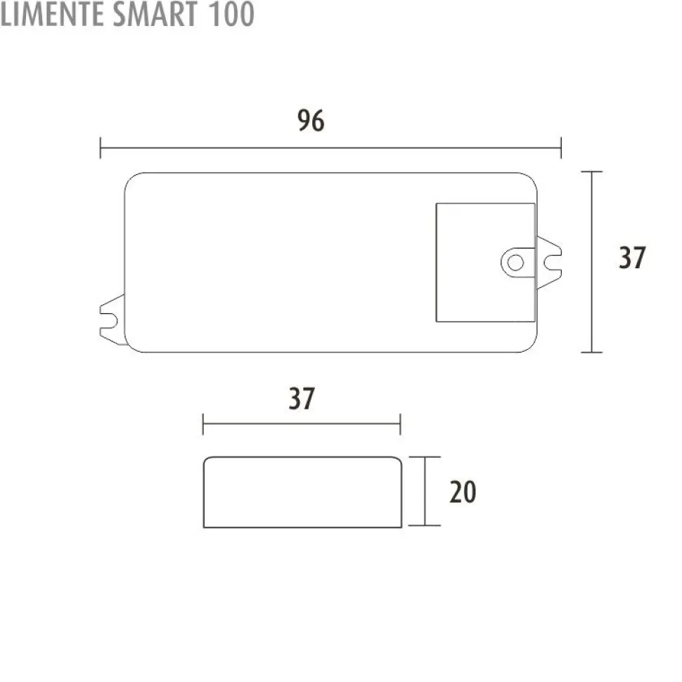 Läsnäolotunnistin Limente Smart 130 valaistuksen ohjain