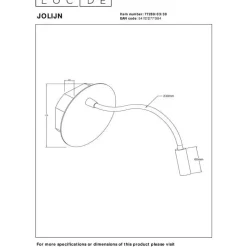 Lukuvalaisin Lucide Jolijn seinään Ø11cm, USB-ladattava, magneettikiinnitys, valkoinen