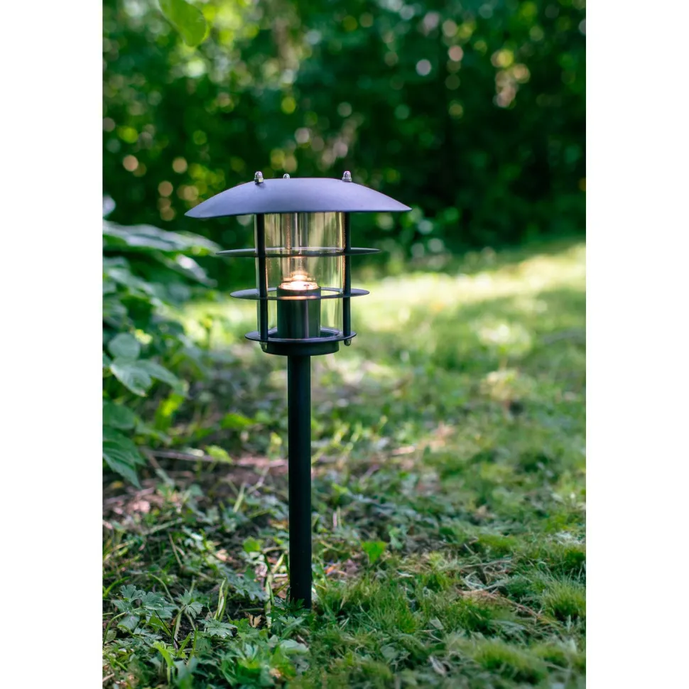 Lyhtyvalaisin maapiikillä Markslöjd Unite 12, 50cm, IP44 3W musta/kirkas