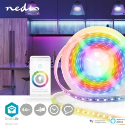 Älykäs LED-nauha Nedis SmartLife RGB WiFi WIFILS51CRGB 5m